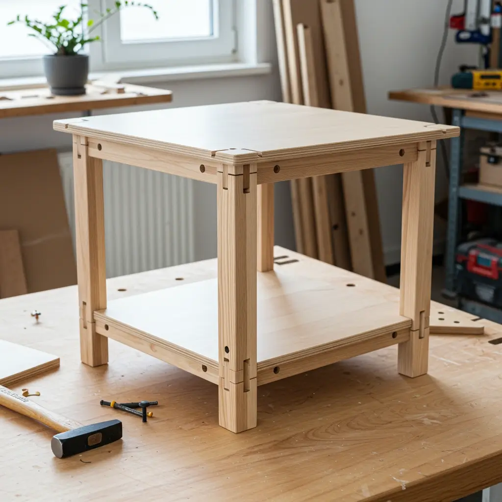 Hoe je Tijd en Materialen Bespaart bij Meubelprojecten zonder Spijkers